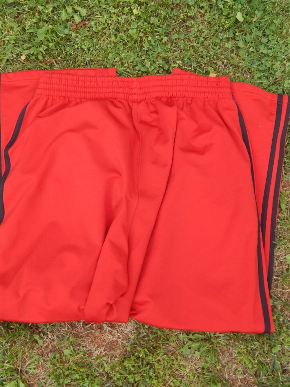 Adidas Mens Red Athletic Pants Size Large - Picture 4 of 4